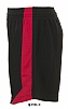 Pantalon Futbol Olimpico Sols - Color Negro/Rojo